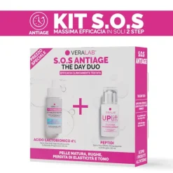 Veralab Kit S.O.S Antiage The Day Duo Siero Acido Lactobionico 30 ml + Siero UpLift 30 ml