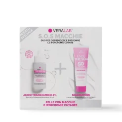 Veralab Kit S.O.S Macchie Acido Tranexamico 2% 30 ml + Crema Viso Niacinamide 50 ml