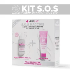 Veralab Kit S.O.S Macchie Acido Tranexamico 2% 30 ml + Crema Viso Niacinamide 50 ml