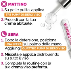 Veralab Kit Wonder Shot Siero Viso Acido Ialuronico 15ml+ 7 Sfere Vitamina C