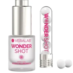 Veralab Kit Wonder Shot Siero Viso Acido Ialuronico 15ml+ 7 Sfere Vitamina C