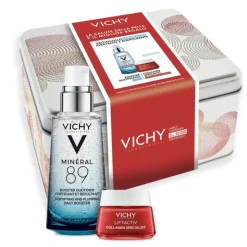 Vichy Box Cofanetto Idratante e Rimpolpante Siero Mineral 89 50ml + Liftactiv Collagen Specialist 15ml