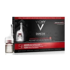 Vichy Dercos Aminexil Intensive 5 Rimedio per Capelli per Uomo 21 Fiale