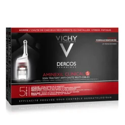 Vichy Dercos Aminexil Intensive 5 Rimedio per Capelli per Uomo 21 Fiale