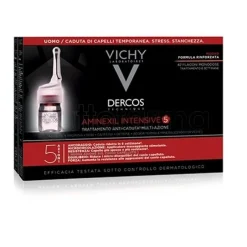 Vichy Dercos Aminexil Intensive 5 Trattamento Capelli Uomo 42 Fiale