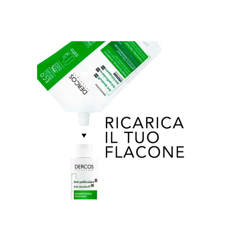 Vichy Dercos Shampoo Antiforfora Eco Ricarica 500ml