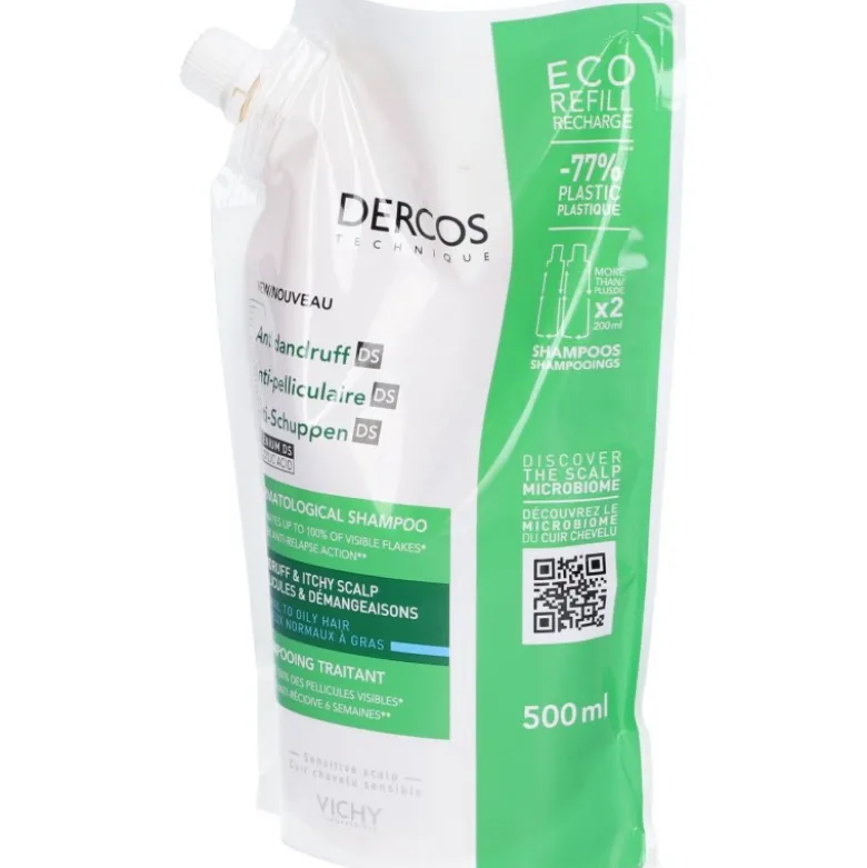 Vichy Dercos Shampoo Antiforfora Eco Ricarica 500ml