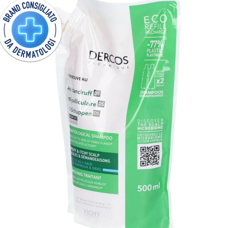 Vichy Dercos Shampoo Antiforfora Eco Ricarica 500ml