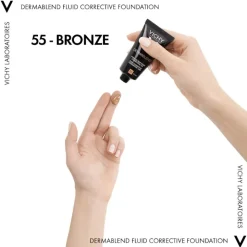Vichy Dermablend Fondotinta Fluido 55 Bronze 30 ml