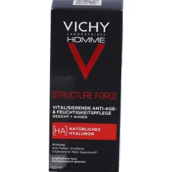 Vichy Homme Structure Force Trattamento Uomo Antietà Viso e Occhi 50ml