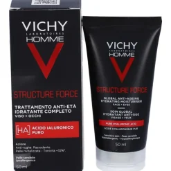 Vichy Homme Structure Force Trattamento Uomo Antietà Viso e Occhi 50ml