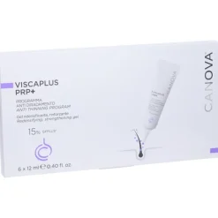 Viscaplus PRP+ per Caduta dei Capelli Confezione da 6 Tubi da 12 ml ciascuno