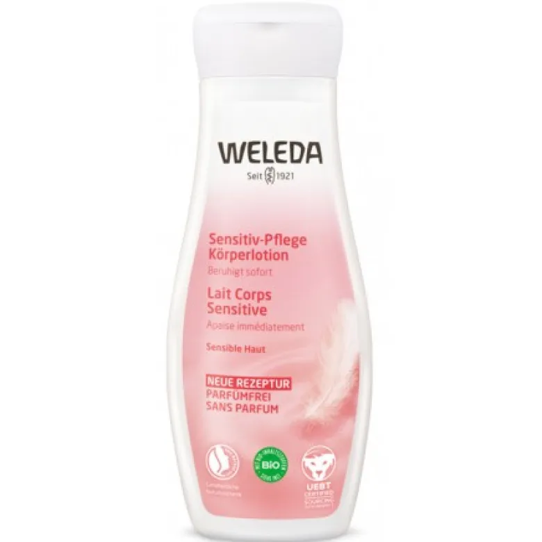 Weleda Crema Fluida Idratante per Pelle Sensibile Senza Profumo 200ml