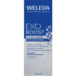 Weleda Exo Boost Siero Doppio Trattamento Viso Esosomi e Genziana Blu 30ml