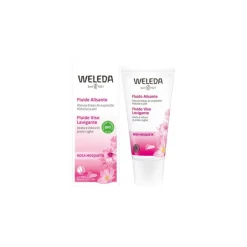 Weleda Fluido Levigante Viso Rosa Mosqueta 30ml idratazione e levigatura per pelli normali e miste