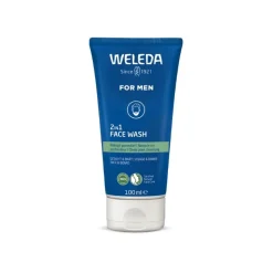 Weleda 2in1 Face Wash Gel Detergente per Viso e Barba 100ml