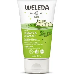 Weleda 2 In 1 Kids Shower & Shampoo Lively Lime per Bambini 150 ml