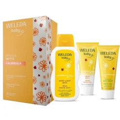 Weleda Rituale Notte Calendula 26 1 Bagno della Buonanotte 200 ml + 1 Crema Protettiva 75 ml + 1 Crema Corpo 75 ml