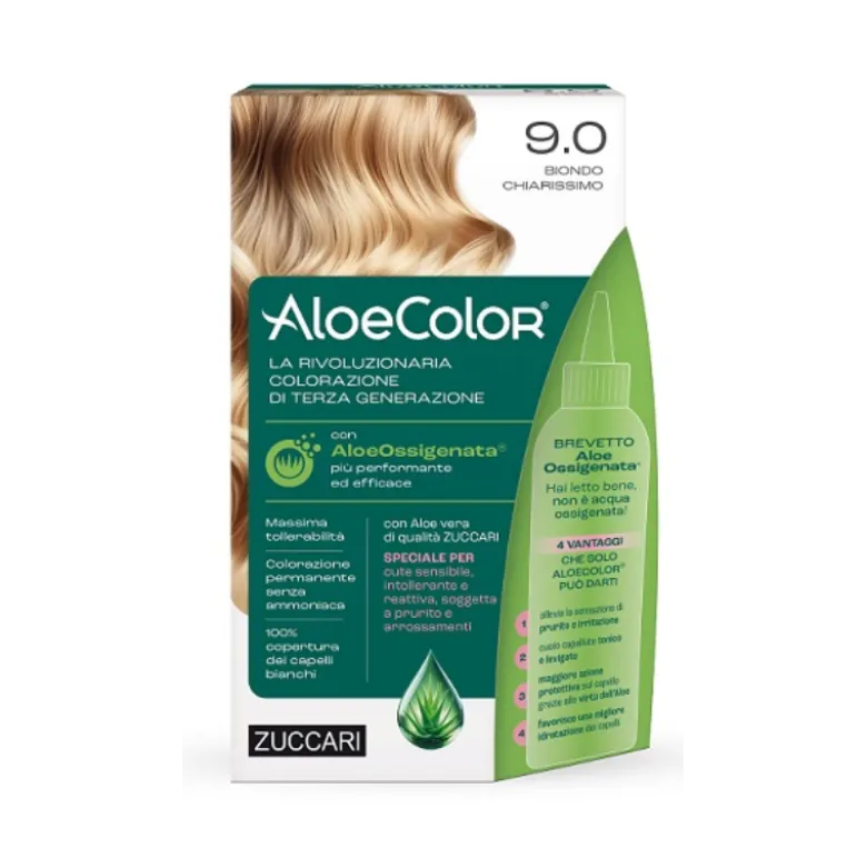Zuccari Aloecolor Tinta 9.0 Colore Biondo Chiarissimo 140 ml